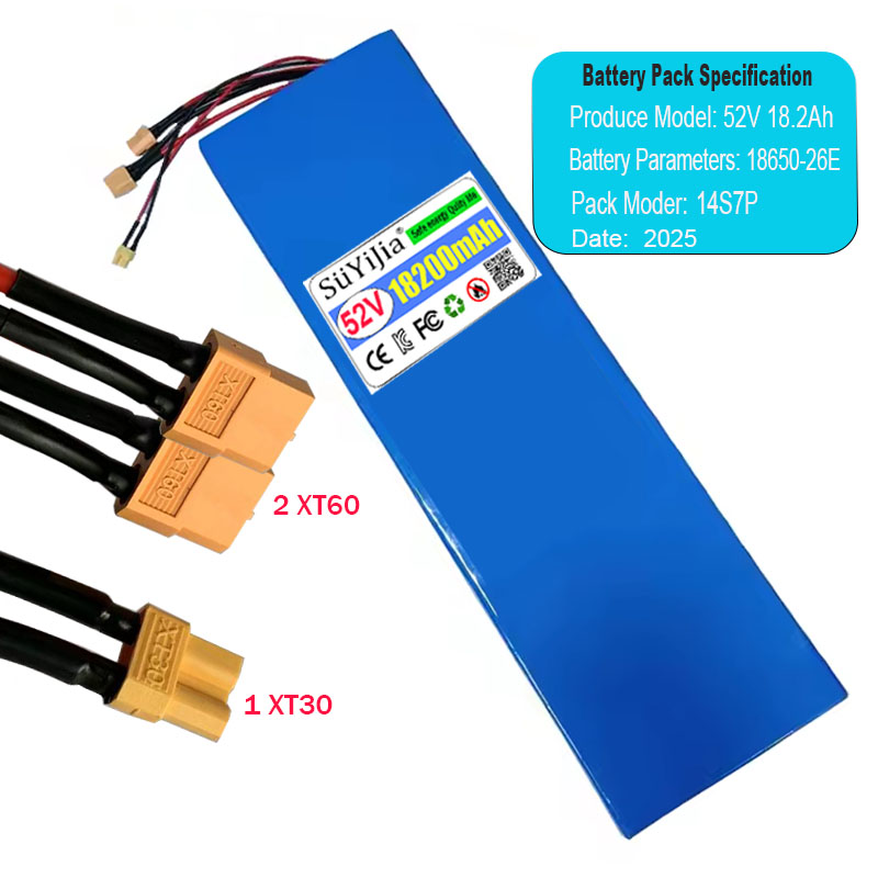 New 14S7P 18650-26E Lithium Ba - 60V 30Ah Electric Scooter Battery recension och pris