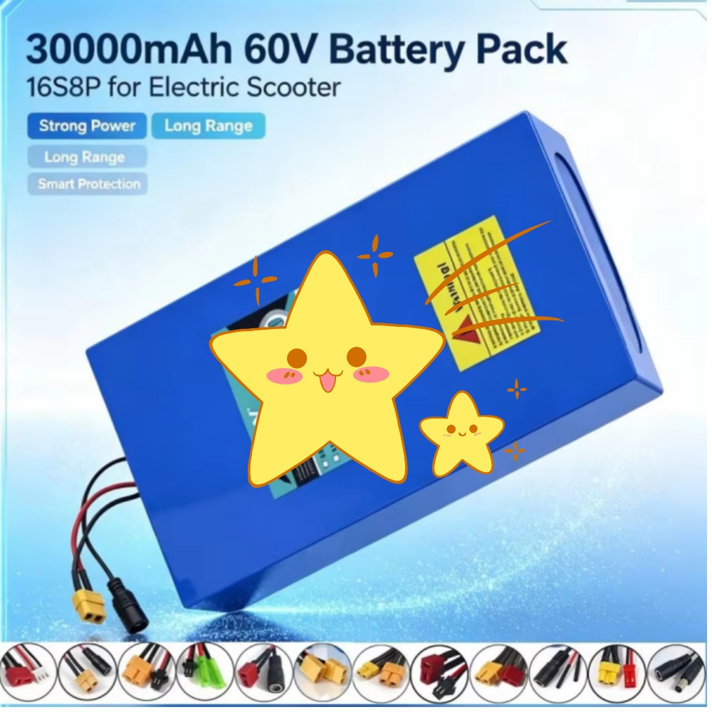 16S8P 1000W-3000W 60V 30Ah Hig - 60V 30Ah Electric Scooter Battery recension och pris